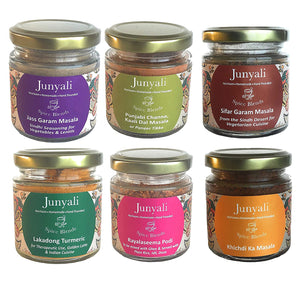 Gift Pack of Spice Blends for Vegetarian Preparations - Pack of 6
